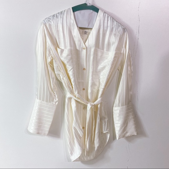 Aritzia Wilfred zellie shirt silk blouse - Picture 7 of 15
